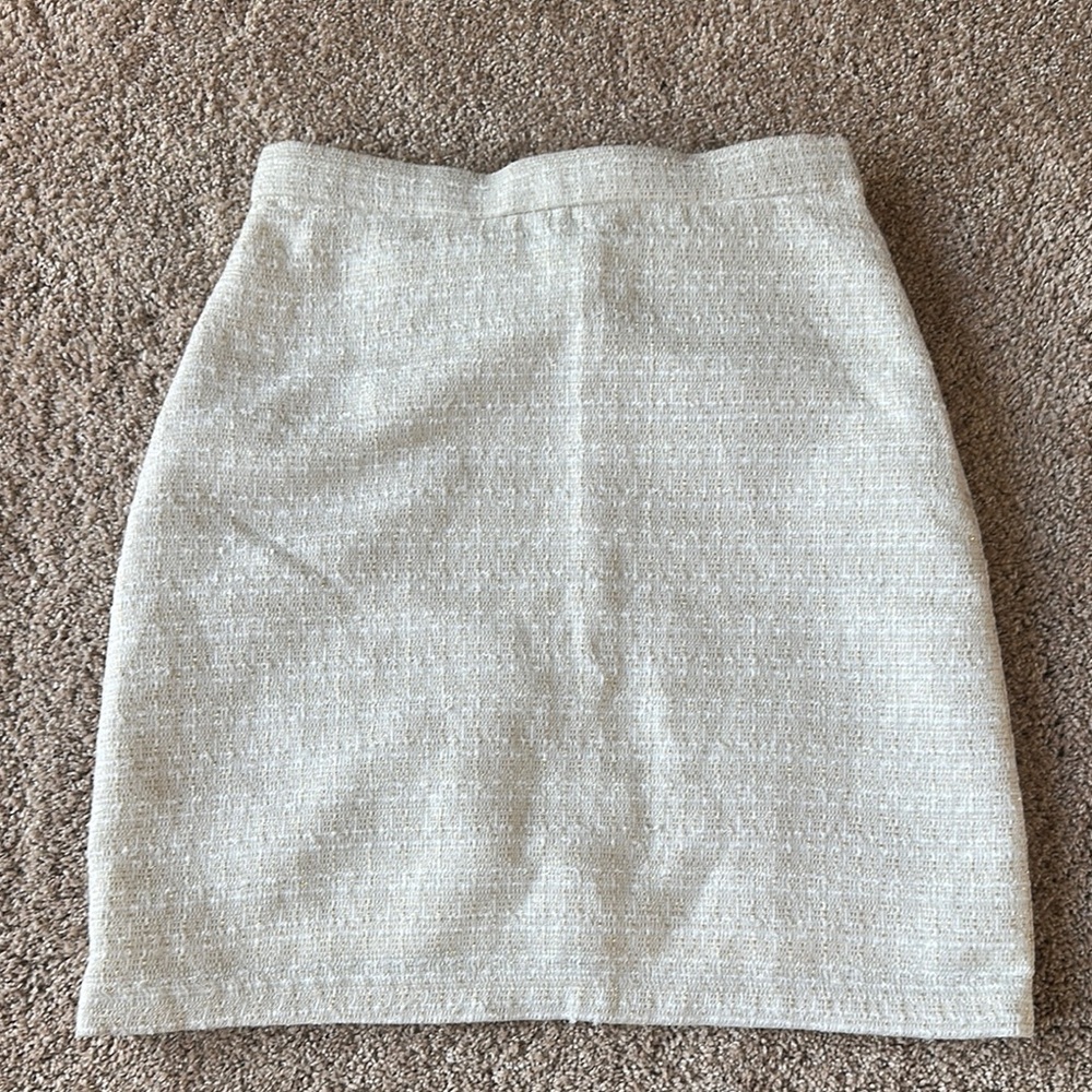 Halogen White Pencil Mini Skirt for Cocktail